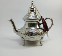 Théière marocaine en argent artisanale, service à thé fait main, petite théière, pots marocains faits à la main, NOUVEAU, OEM disponible, 10