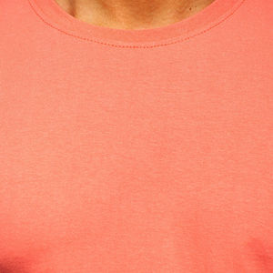 เสื้อยืดผ้าฝ้าย100% สไตล์คลาสสิกใส่ได้ทั้งชายและหญิงผ้านุ่มสบายเนื้อผ้าแขนสั้นเรียบสั่งซื้อจำนวนมาก - Product Image 4