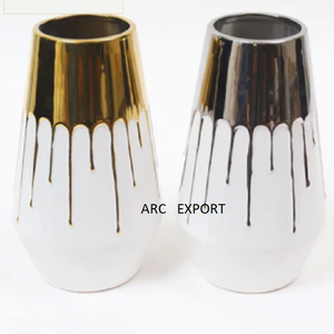 Best Design & Quality Glass Metal Material Stylish Luxury Decorative Modern New Fancy Water Glass Shape Style <b>Gold</b> Flower <b>Vase</b> - Product Image 3