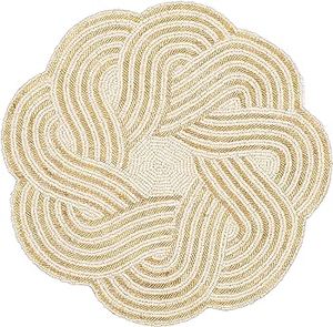 Proveedor de confianza, manteles individuales con cuentas de Papá Noel, decoración navideña, aspecto elegante, llegada festiva, diseño único - Product Image 5