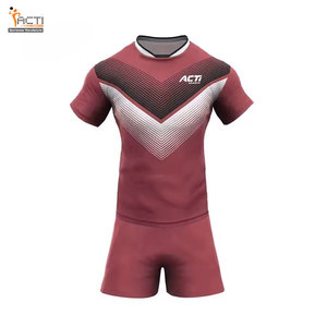 Fabricación de fábrica Ropa deportiva Uniforme de rugby de alta calidad de color personalizado para adultos - Product Image 4