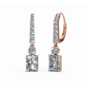 Aros de Diamantes Radiantes Forever, Oro de 9 KT, 14 KT y 18 KT, Corte Redondo y Radiante, Joyería Cultivada en Laboratorio, Proveedor Mayorista OEM B2B - Product Image 5