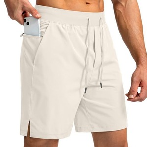 <b>Men</b> Zippered Pocket Running <b>Shorts</b> Lightweight <b>Sweat</b>-wicking Quick-drying <b>Shorts</b> Fitness Sports Drawstring <b>Shorts</b> - Product Image 2