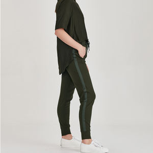 Joggers de alta calidad para mujer, pantalones deportivos de entrenamiento de Color sólido, pantalones de chándal ajustados y suaves para gimnasio, ropa de calle - Product Image 3