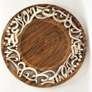 Fabricant fiable en bois de grande taille avec plateau de service à vadrouille pour un transport confortable des aliments et un service facile - Product Image 1