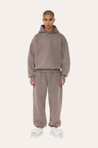 Superbe qualité hiver 400gsm pull à capuche lourd hommes 100% coton épaules tombantes surdimensionné Boxy Fit écologique - Product Image 3