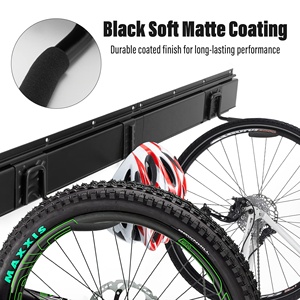 Soporte <span class=keywords><strong>de</strong></span> <span class=keywords><strong>Pared</strong></span> para 4 Bicicletas, 2 Cascos, Plegable, Ajustable, Soporte Vertical para Bicicletas, para el Hogar - Product Image 5