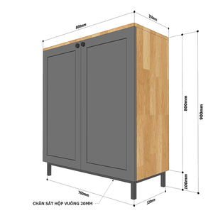 KG68026 Mueble Zapatero Moderno Minimalista de 4 Niveles, Madera de Caucho, Patas de Hierro con Recubrimiento en Polvo Extensibles, 80x35x90 (cm), para el Hogar - Product Image 5