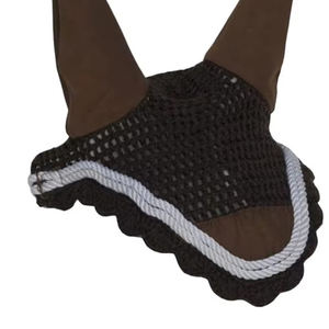 Filet d'oreille en crochet pour chevaux, voile anti-mouches de haute qualité, fait main, logo personnalisé, conception OEM, vente en gros, bonnets anti-mouches pour courses de chevaux - Product Image 6