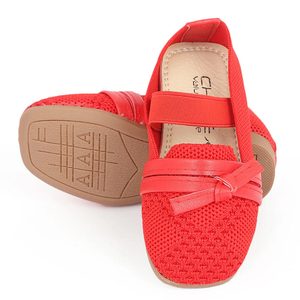 Girls Fancy <b>Pumps</b> (A2269) - <b>Red</b> - Product Image 5