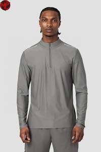 Entrega Rápida, Traje Deportivo Informal, Cuello Redondo, Transpirable, Camiseta Deportiva para Correr, Camisetas de Compresión de Manga Larga para Hombre - Product Image 3