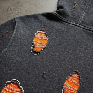 Vente en gros de sweats à capuche en coton 100% lourd, surdimensionnés, personnalisés, broderie usée, sweat à capuche épais, poids lourd, pour hommes, lavage à la pierre - Product Image 3