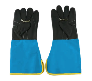Nouveaux gants de soudage d'extérieur tendance à marque privée, en cuir respirant et écologique, gants de sécurité - Product Image 6