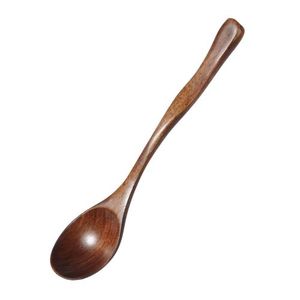Cuillère à soupe en bois de manguier classique en gros, faite à la main, antiadhésive, forme personnalisable pour servir des salades, des plats, des fêtes, la table - Product Image 5