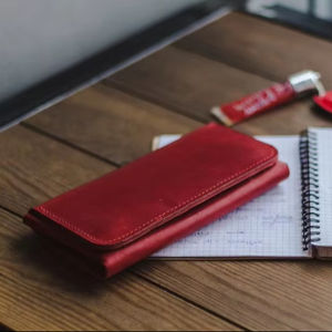 Minimalist Retro Large Genuine Leather <b>Card</b> Holder <b>Wallet</b> with Open Closure LWM-0302 Vintage Style for <b>Women</b> - Product Image 4