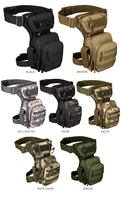 Bolsa Táctica de Pierna Multifuncional Impermeable para Viajes y Actividades al Aire Libre, Riñonera, Bolsa de Cintura MOLLE con Camuflaje