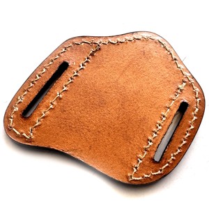 Hecho a mano al por mayor de calidad superior patrón panqueque estilo Funda de cuero para 4 ''plegable y 4 ''cuchillos de hoja fija - Product Image 4
