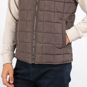 Chaleco de Invierno para Hombre, Diseño Personalizado, Logotipo Frontal, Ropa Transpirable para Exteriores, Servicio OEM, Tejido Ligero de Nailon/Poliéster - Product Image 3