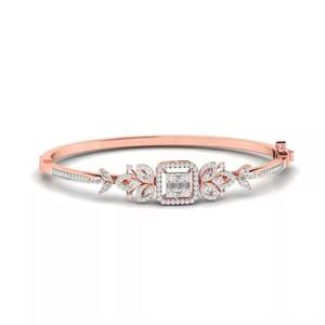 Pulsera de tendencia elegante de diamantes de longitud personalizada de alta venta, chapado en oro amarillo de 18K, diseño clásico brillante, hecho en línea de fábrica - Product Image 3