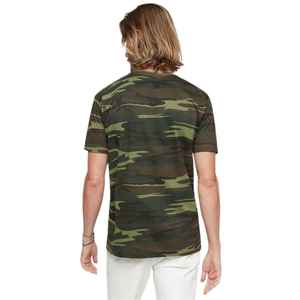 Camiseta de camuflaje de Woodland urbano para adultos, camiseta de camuflaje de manga corta con cuello redondo de algodón 100%, camisa duradera y transpirable para exteriores - Product Image 4