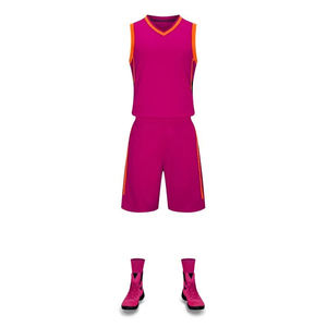 Vente en gros de haute qualité Logo personnalisé Design sublimé 100% Polyester Basketball Wear Uniforme - Product Image 5