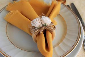 Anneau de serviette en rotin blanc artisanal pour une présentation élégante de la table, cuisine et occasions spéciales, vente en gros en provenance d'Inde - Product Image 3