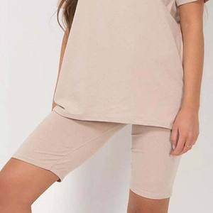 Nouveau à manches courtes vêtements de sport décontractés femmes lâche deux pièces ensembles Fitness hauts T-shirt Shorts costume coton respirant vêtements d'été - Product Image 6