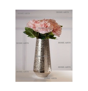 แจกันดอกไม้ทองเหลืองขัดเงาสีทองแจกันบนโต๊ะในโรงแรมรูปทรงกลมดีไซน์ที่น่าสนใจ - Product Image 4