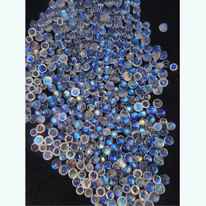 412 Uds piedra lunar arcoíris Natural 5mm cabujón redondo 207 Cts lote Iroc ventas piedra lunar de alta calidad cabina de piedra suelta - Product Image 1