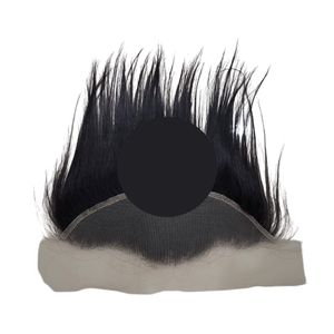 Extensions de cheveux naturels dentelle frontale indonésienne 100% cheveux vierges Remy humains cuticule alignée Texture droite haut noir naturel - Product Image 5