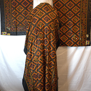 Ensemble somali baati shaash dirac luxueux non cousu en 3 pièces avec manches longues, broderie en soie et polyester - Product Image 6