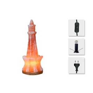 Sel de cristal naturel de l'Himalaya écologique fait à la main de haute qualité lampe à sel forme naturelle Unique Design moderne fabriqué au Pakistan - Product Image 2