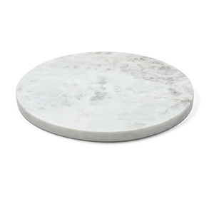Planche à découper ronde en marbre blanc unique pour la cuisine Ustensiles de cuisine de qualité supérieure pour la maison Hôtel et Restaurant - Product Image 1