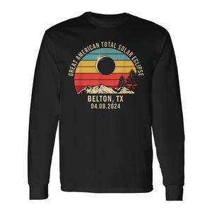 T-shirt à manches longues Belton Tx Total Solar Eclipse 2024 - Product Image 1