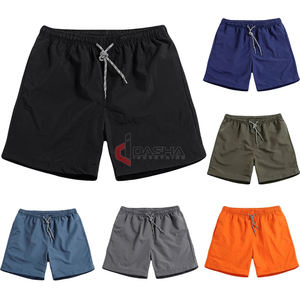 2025 vente en gros hommes séchage rapide été Shorts décontracté sport pantalons courts en toile tissu avec motif solide pour pantalons de plage - Product Image 4