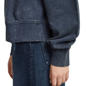 เสื้อฮู้ดผู้หญิงผ้าฝ้าย100% ปรับแต่งได้สไตล์ฮิปฮอปโอเวอร์ไซส์สีฟ้าซักได้ฤดูหนาวเป็นมิตรต่อสิ่งแวดล้อม - Product Image 3