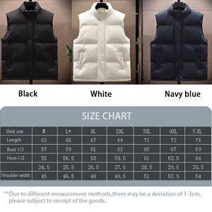 Chaqueta Acolchada Informal para Hombre, Otoño-Invierno 2026, Cuello Alto, Transpirable, Servicio OEM, Poliéster/Nailon, Sin Mangas - Product Image 2