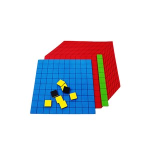 Azulejos de plástico magnético decimal y de porcentaje Manipulador de arco iris con cubos de porcentaje de imán Porcentaje de matemáticas - Product Image 1