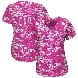Dernier design de maillot de baseball personnalisé, unisexe, 100% polyester, séchage rapide, col en V, manches courtes, logo personnalisé, nom de l'équipe - Product Image 5