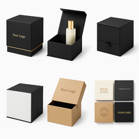 Boîte cadeau rigide de luxe personnalisée pour bougie parfum et emballage de soins de la peau OEM Impression du logo ISO9001