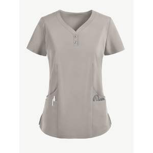 Uniforme pour femmes col en V haut pantalon ensembles infirmière Logo personnalisé tailles couleurs conception hôpital médical en gros en vrac à bas prix ensemble de gommage - Product Image 5