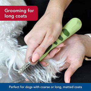 หวีแปรงขนสุนัขแบบมีฟันคม สำหรับสุนัขขนยาวถึงปานกลาง ทำจากสแตนเลสอย่างดี ช่วยให้ขนไม่พันกัน รักษาขนให้ดี - Product Image 4