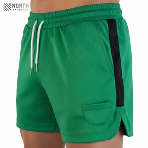 Pantalones Cortos Deportivos de Verano para Hombre, con Logotipo Personalizado, Casuales, de Secado Rápido, de Poliéster y Algodón, Transpirables, con Estampado Sólido, para Correr, Playa y Gimnasio - Product Image 6