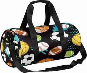 Vente en gros de sac de sport de haute qualité sac de week-end à bandoulière pliable facile à transporter sac polochon fabriqué au Pakistan - Product Image 1