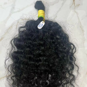 Vente chaude d'usine indienne directe 9A Soft Wave Afro Extensions de trame humaine vierge non traitée Remy Soft Virgin Hair 9A Soft Afro - Product Image 1