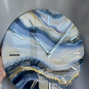 Chất Lượng Cao Nhựa Epoxy Mặt Duy Nhất Đồng Hồ Treo Tường Cho Phòng Khách Nhà Hàng Khách Sạn Nhà Trang Trí Nội Thất Nghệ Thuật Trừu Tượng Thiết Kế Trang Trí - Product Image 1