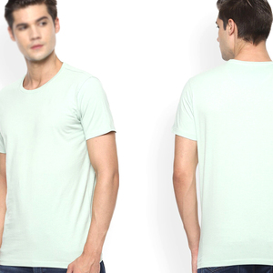 Meilleur design 2023 – T-shirts décontractés pour hommes à col uni – Personnalisables en soie/coton flanelle à manches courtes coupe classique - Product Image 6