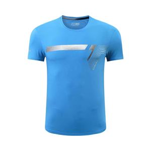 Camiseta deportiva para hombre con logotipo personalizado del proveedor directo de fábrica, de secado rápido, cómoda con diseño en blanco, método de impresión por sublimación - Product Image 5