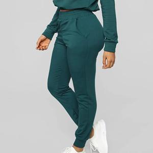 Ensemble de survêtement en tissu de coton respirant pour femme tenue décontractée douce et extensible - Product Image 5