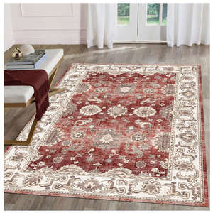 Vintage Washable Flat Weave <b>Rug</b> for Living Room Bedroom Hallway - Product Image 2